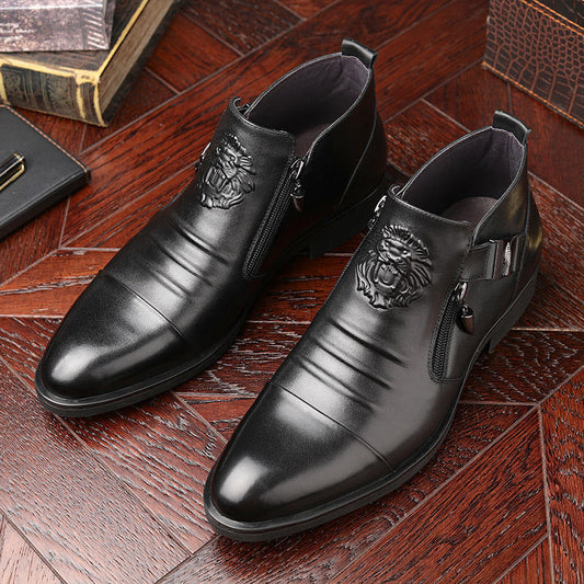 Bottes Cuir souple au Talon Fer à Cheval Homme