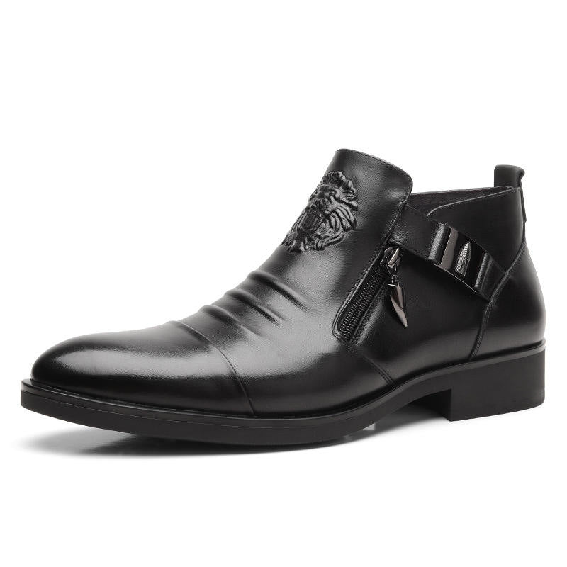 Bottes Cuir souple au Talon Fer à Cheval Homme