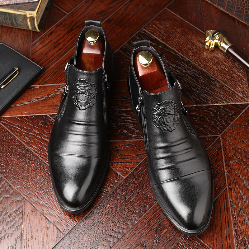 Bottes Cuir souple au Talon Fer à Cheval Homme