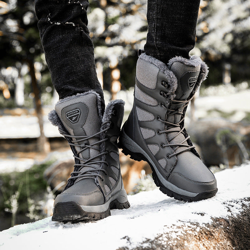 Bottes Militaires Doublées Peluche Homme