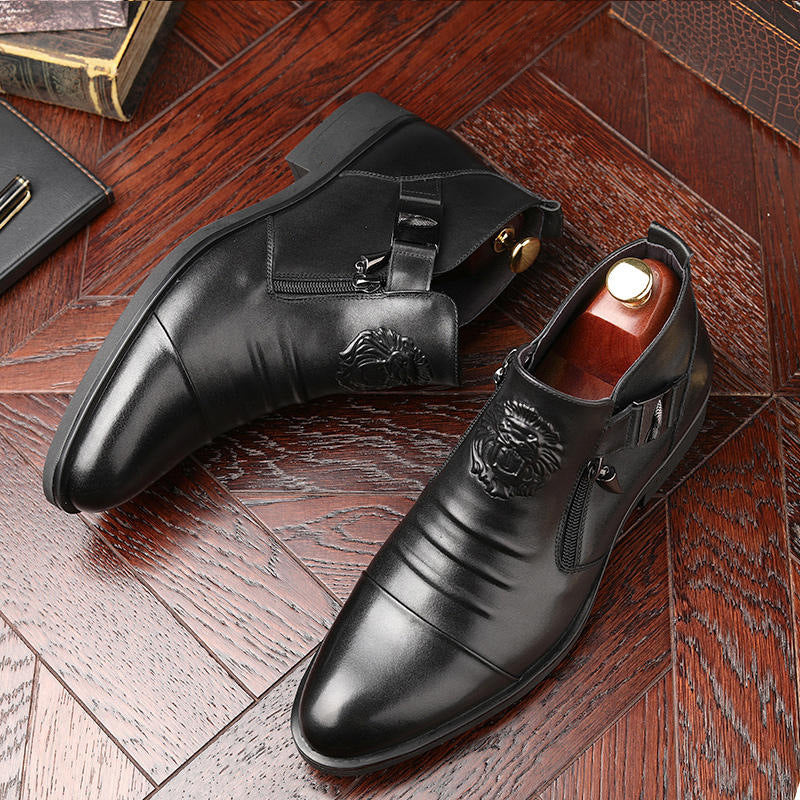 Bottes Cuir souple au Talon Fer à Cheval Homme