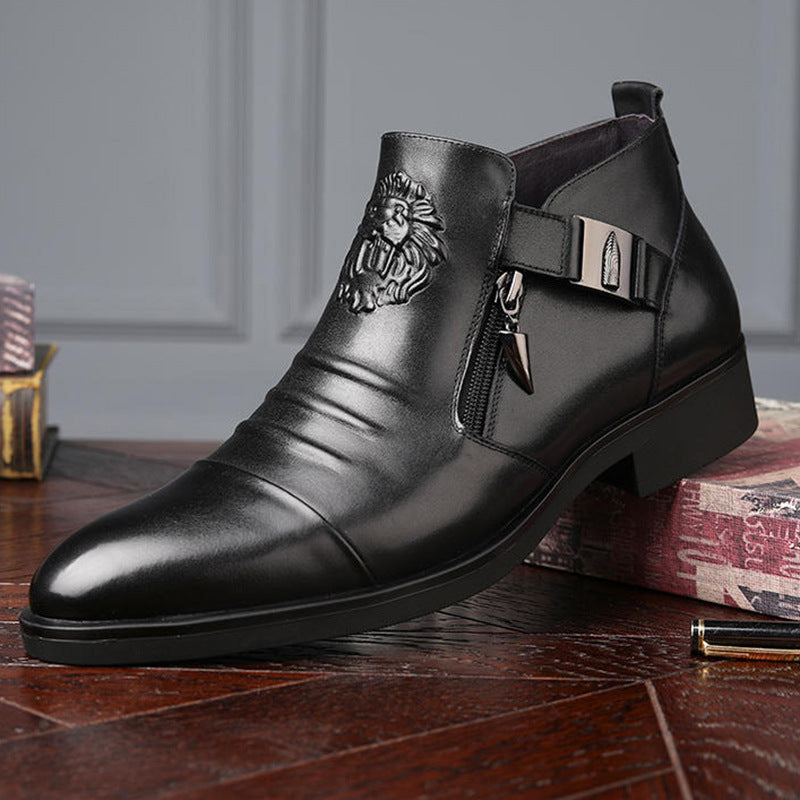 Bottes Cuir souple au Talon Fer à Cheval Homme